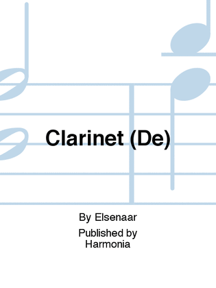 Book cover for Clarinet (De)