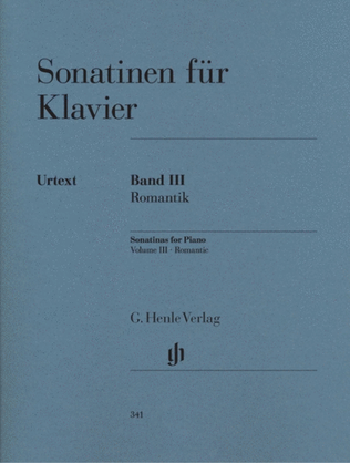 Book cover for Sonatinas For Piano Book 3 Romantic