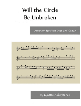 Book cover for Will the Circle Be Unbroken - Flute Duet with Guitar Chords