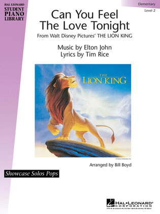 Book cover for Can You Feel the Love Tonight