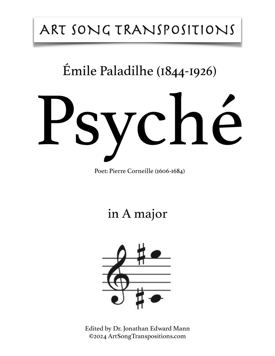 PALADILHE: Psyché (transposed to A major)