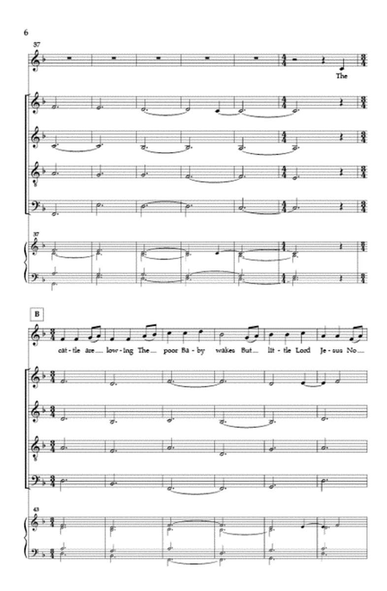 Away in a Manger - SATB divisi image number null