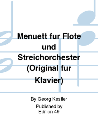 Book cover for Menuett fur Flote und Streichorchester (Original fur Klavier)