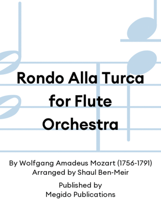 Book cover for Rondo Alla Turca for Flute Orchestra