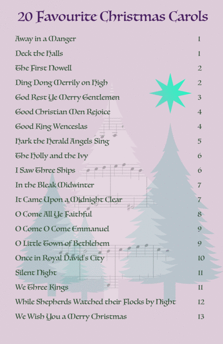 20 Favourite Christmas Carols for Alto and Tenor Saxophone Duet image number null