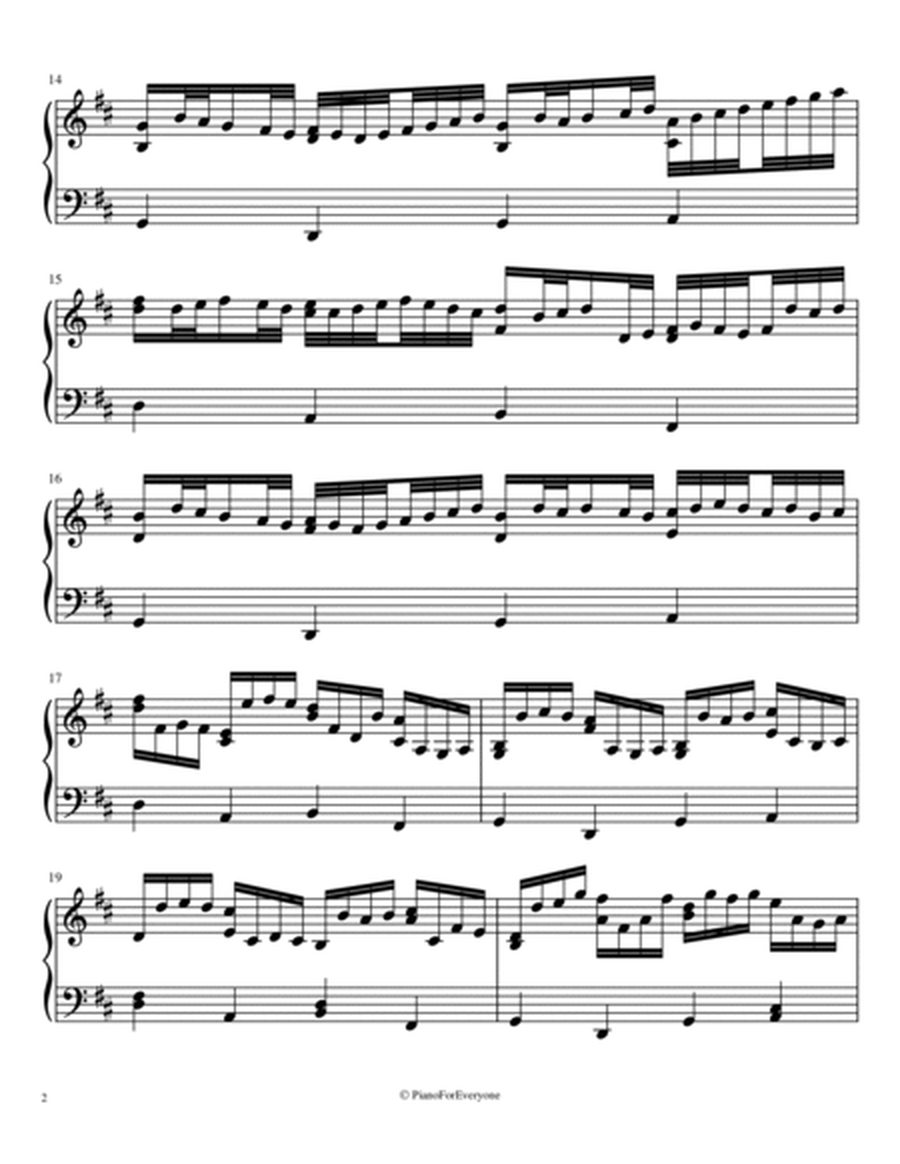 Canon in D - Pachelbel (Intermediate Piano) image number null