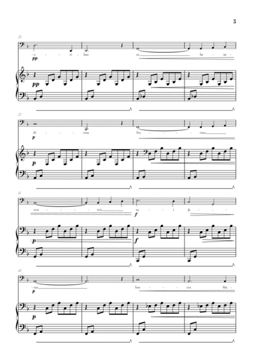 Bach / Gounod Ave Maria in F major • baritone sheet music with piano accompaniment image number null