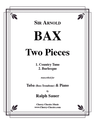 Book cover for Two Pieces for Tuba (Bass Trombone) & Piano