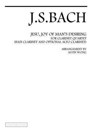 Book cover for Jesu, Joy of Man's Desiring - Clarinet Quartet