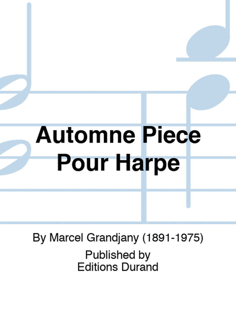 Automne Piece Pour Harpe