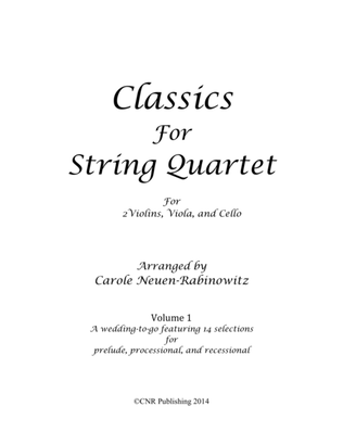 Classics for String Quartet Vol 1