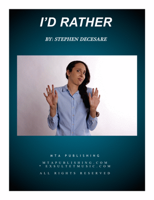 Book cover for I'd Rather