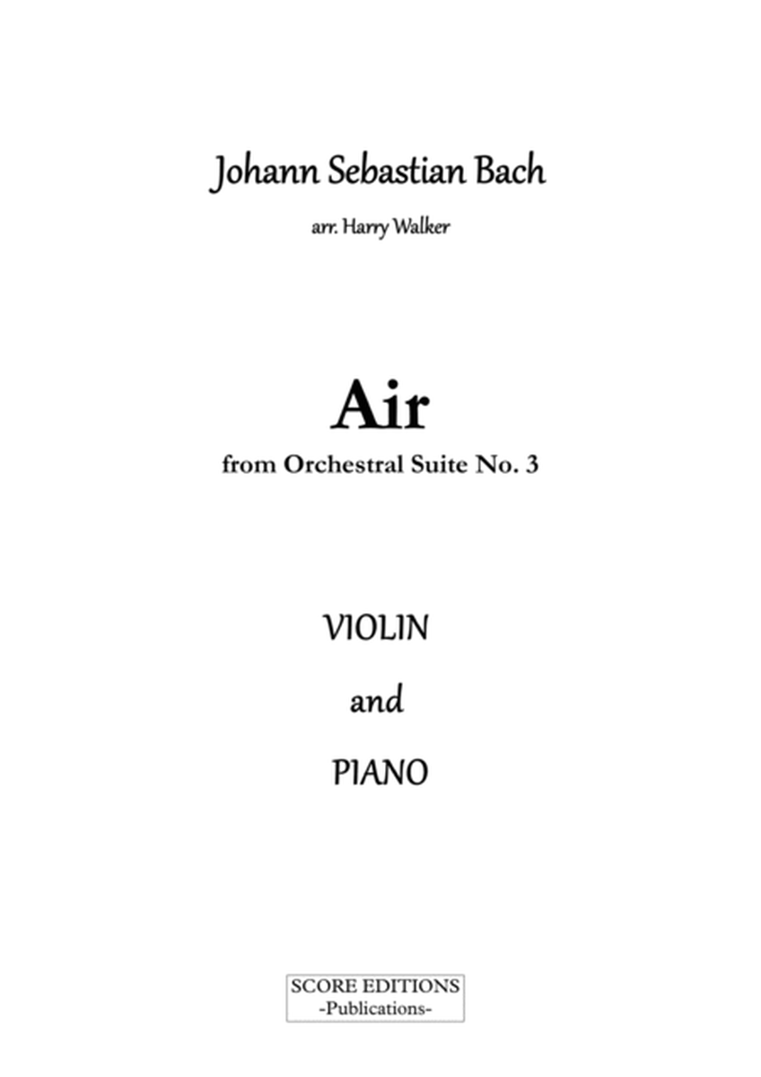 Bach Air from Suite No.3 (for Violin and Piano) image number null