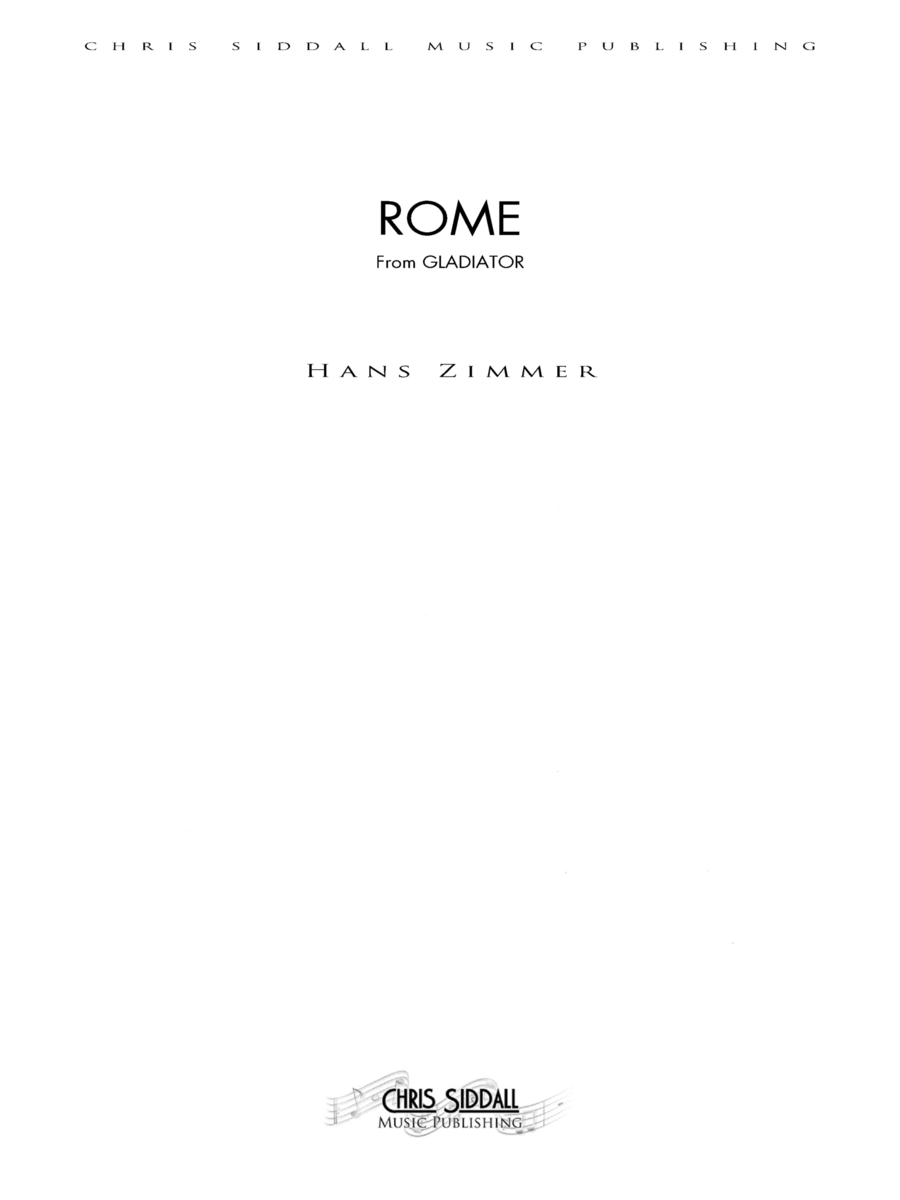 Rome - Score Only