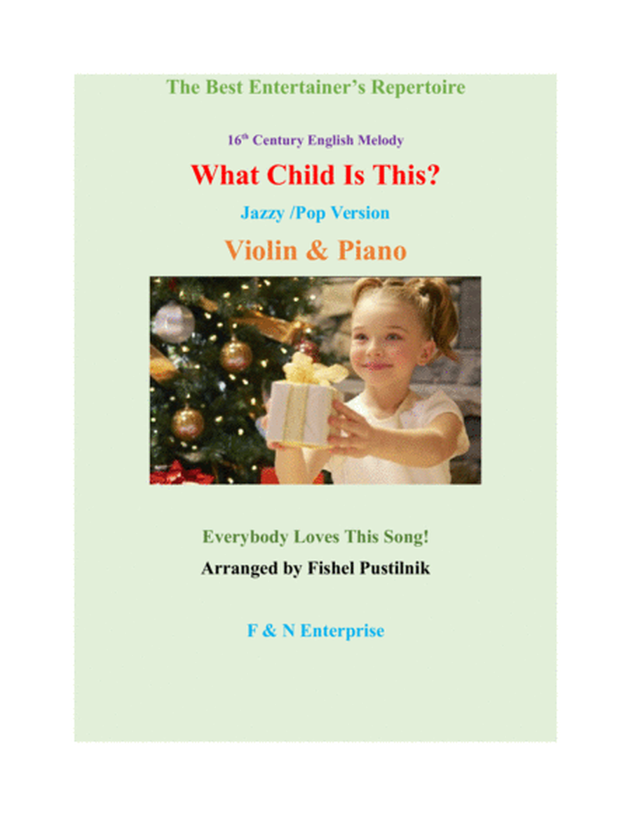 "What Child Is This?" for Violin and Piano image number null