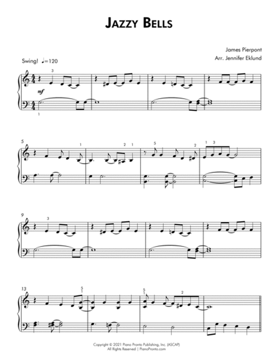 Jazzy Bells (Easy Piano Solo) image number null