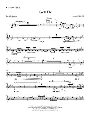 Book cover for I Will Fly - Bb Clarinet 2