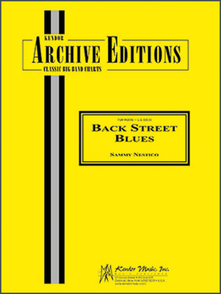 Book cover for Back Street Blues (Full Score)