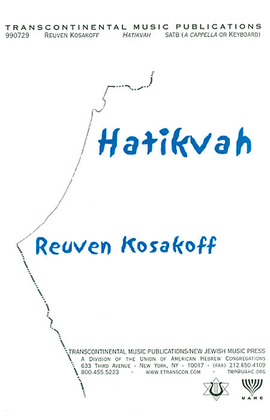 Book cover for Hatikvah (The National Anthem Of Israel) (SATB)