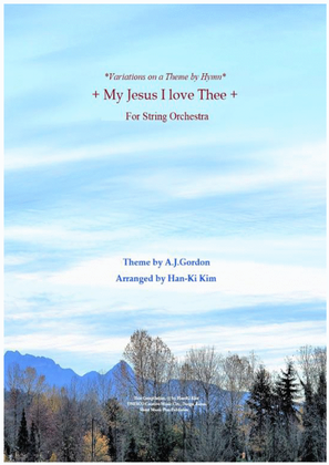 Book cover for My Jesus I love Thee (For String String Orchestra)