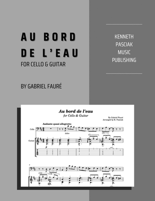 Book cover for Au bord de l'eau (for Cello & Guitar)