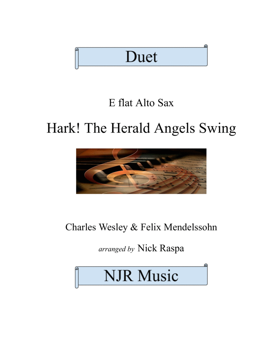 Hark! The Herald Angels Swing (Alto Sax Duet) Full Set image number null