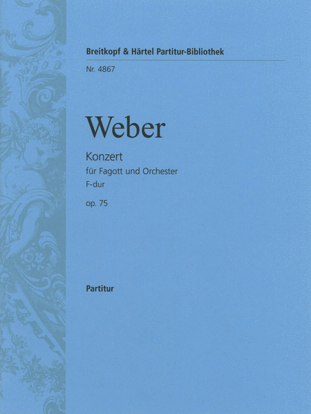 Fagottkonzert F-dur op. 75