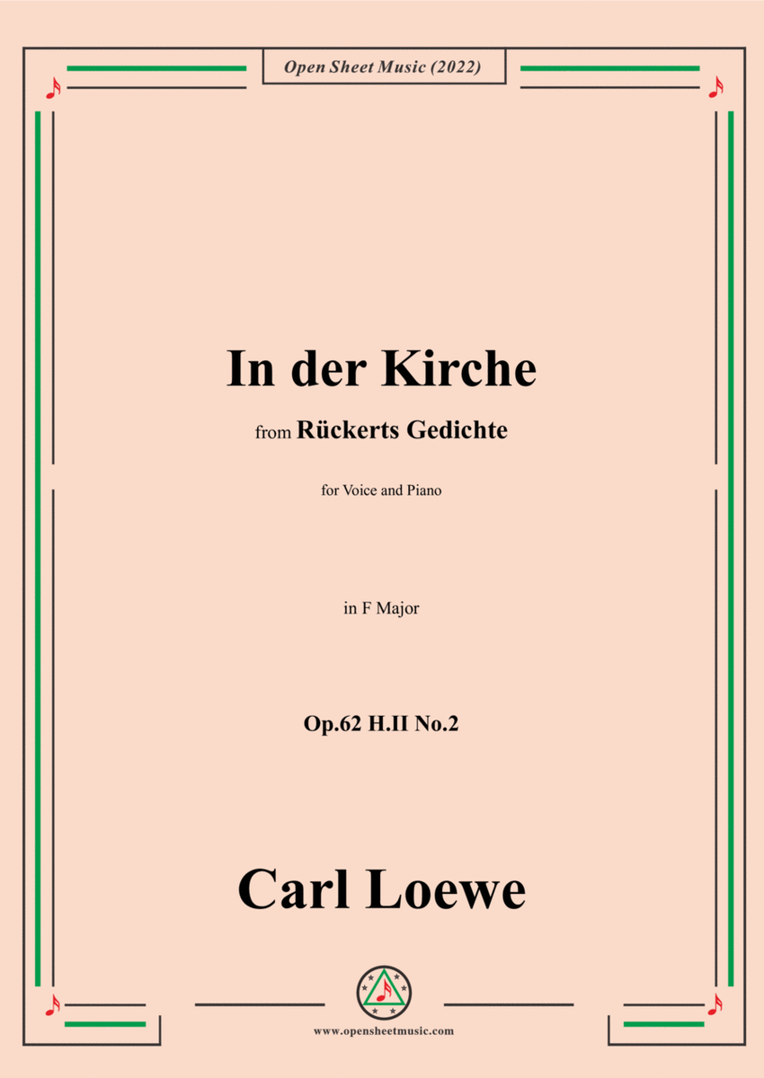 Loewe-In der Kirche,Op.62 H.II No.2,in F Major image number null