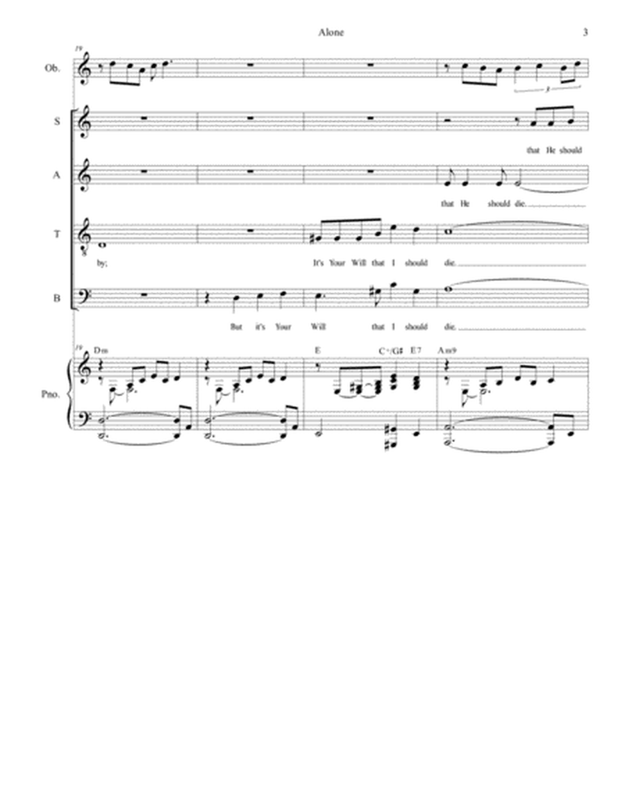Alone (for SATB) image number null