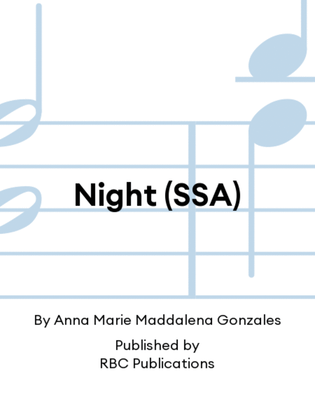 Book cover for Night (SSA)