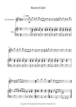 Sussex Carol (Alto Sax + Piano)