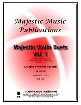 Book cover for Majestic Violin Duets, Vol. 1