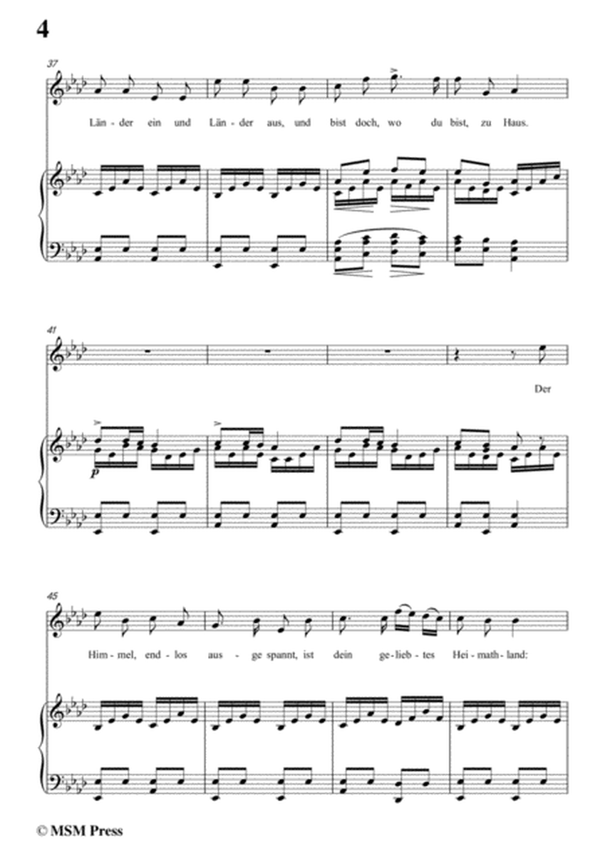 Schubert-Der Wanderer an den Mond,Op.80,in a flat minor,for Voice&Piano image number null