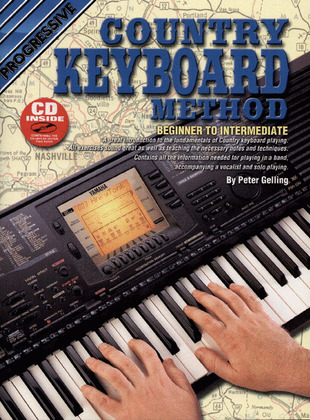 Book cover for Progressive Country Keyboard Method (Book/CD)
