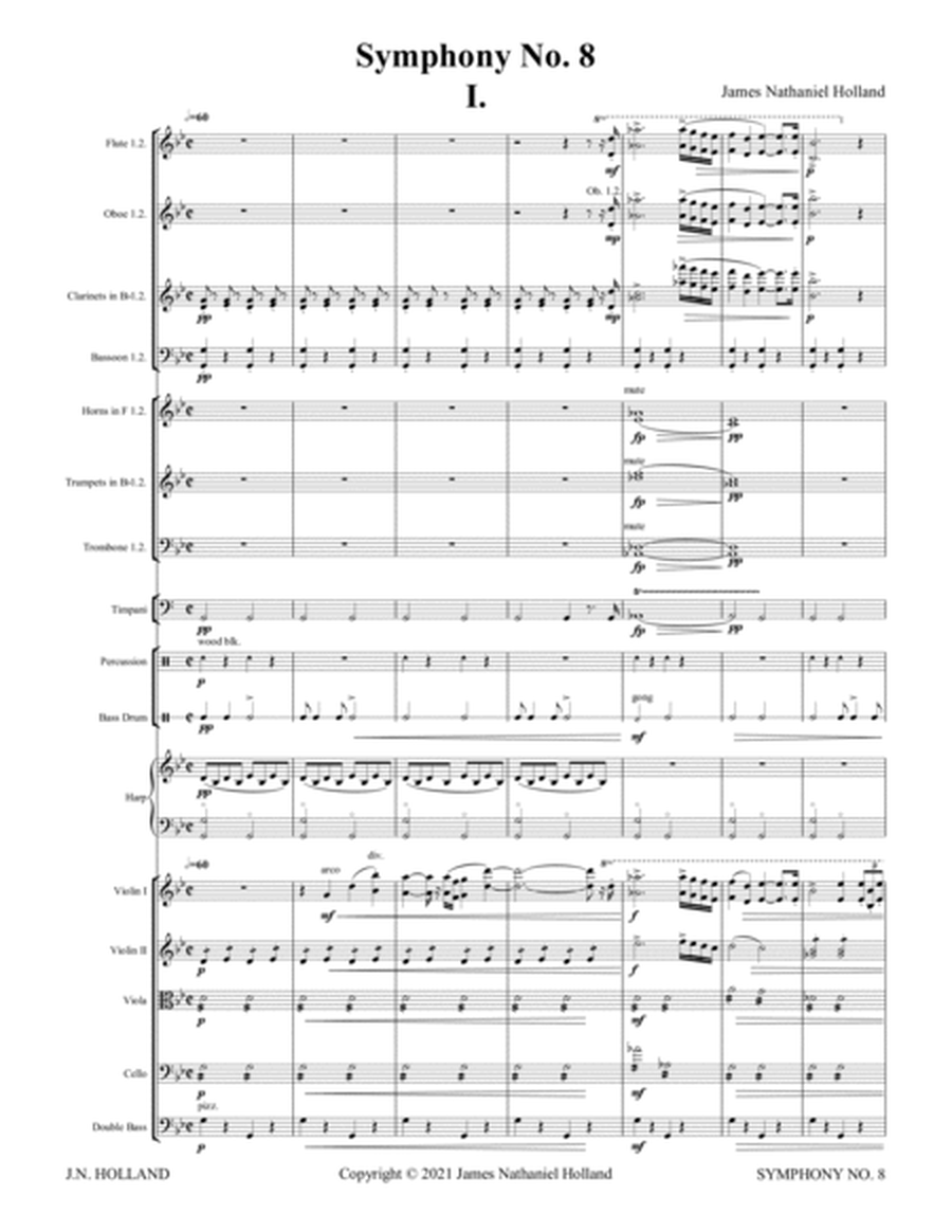 Symphony No. 8 for Orchestra, Full Score and Parts image number null