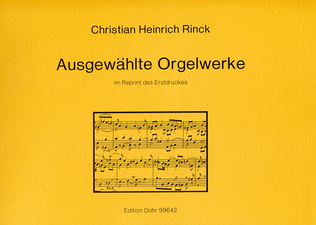 Book cover for Ausgewählte Orgelwerke -im Reprint der Erstdrucke-