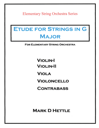 Book cover for Etude for Strings in G Major - For Elementary String Orchestra