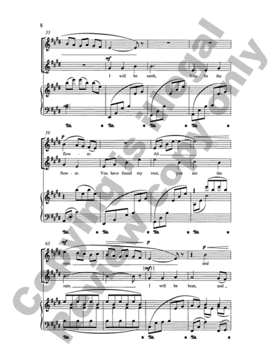 Songs for Women's Voices: 6. I Will Be Earth (Choral Score) image number null