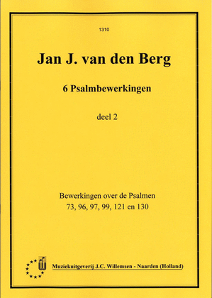 Book cover for 6 Psalmbewerkingen 2 (Ps. 73 96 9 99 121 130)