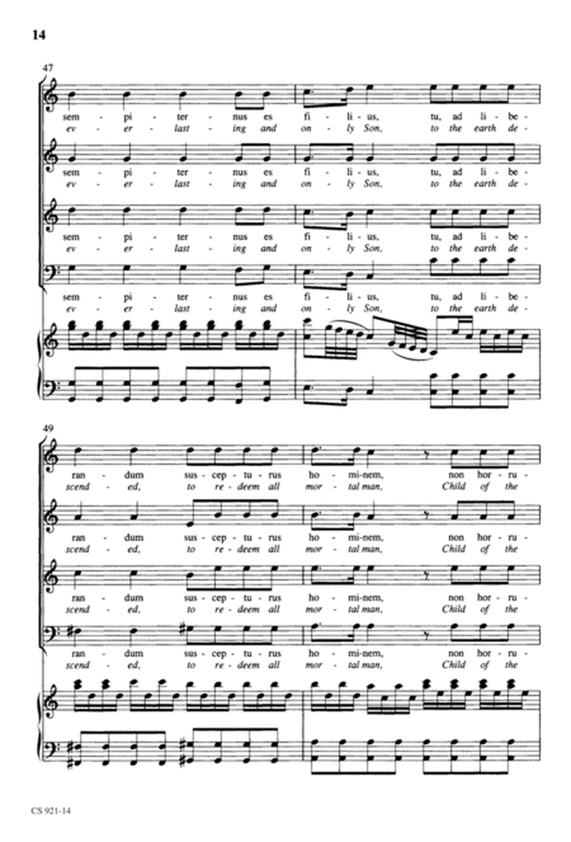 Te Deum - Choral Score