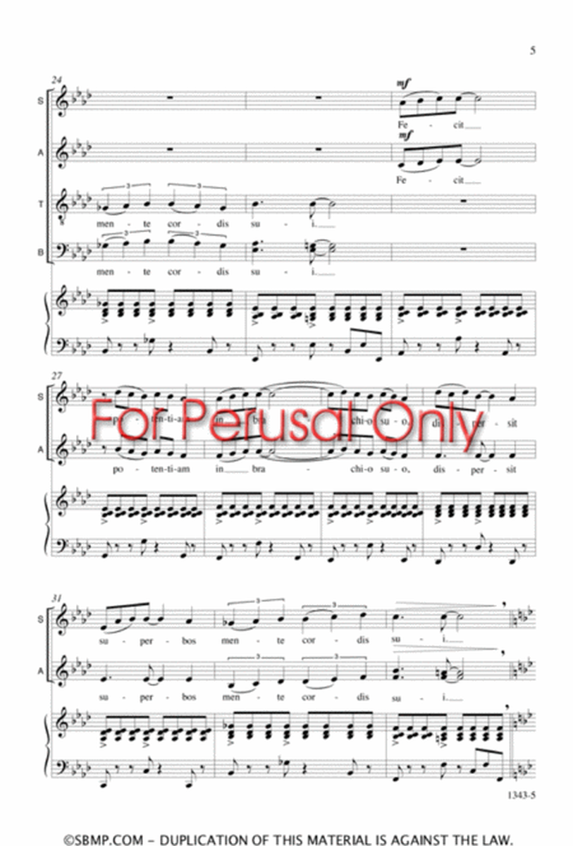 Fecit potentiam - SATB Octavo