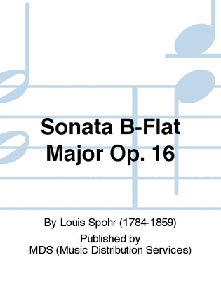 Book cover for Sonata B-flat Major op. 16
