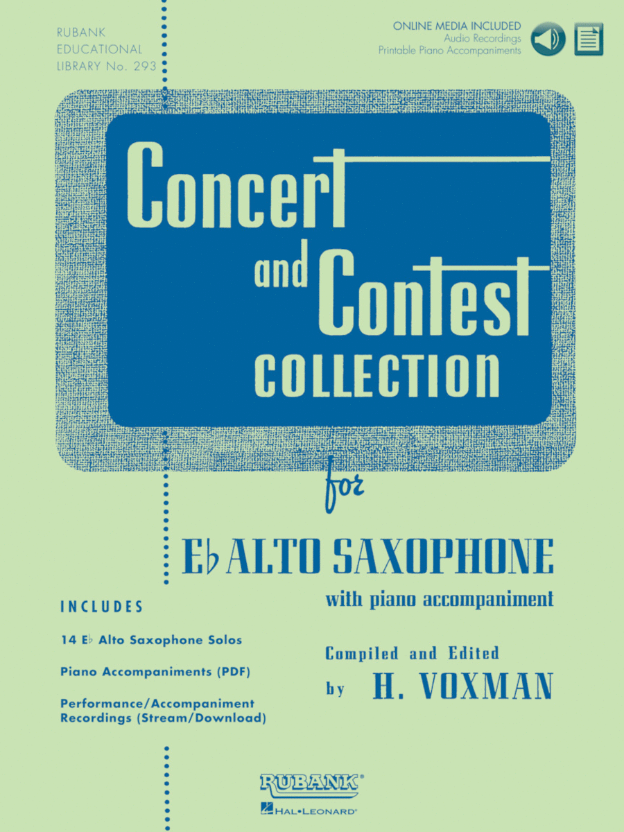 Concert and Contest Collection for Eb Alto Saxophone