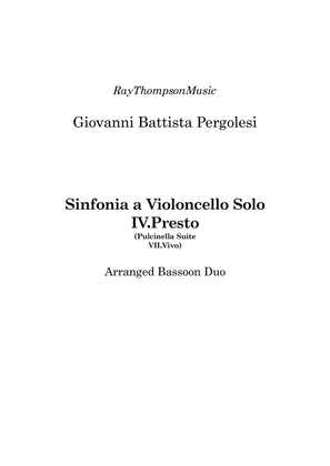 Pergolesi: Sinfonia a Violoncello Solo IV.Presto (Pulcinella Suite VII.Vivo) - bassoon duet