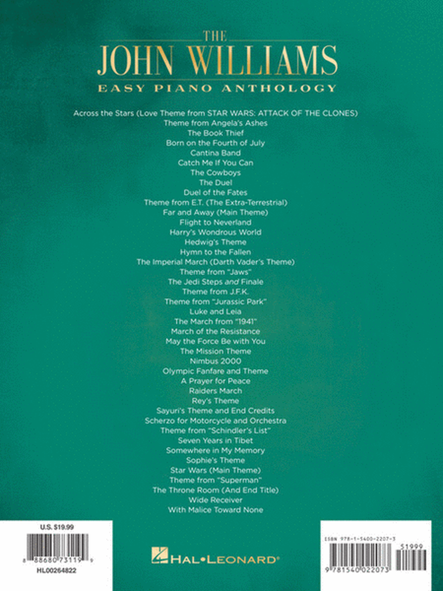 The John Williams Easy Piano Anthology