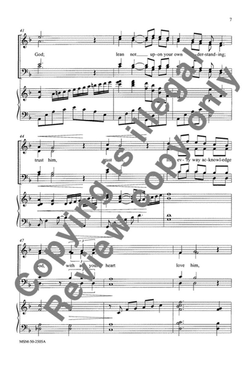 Trust in the Lord (Choral Score)