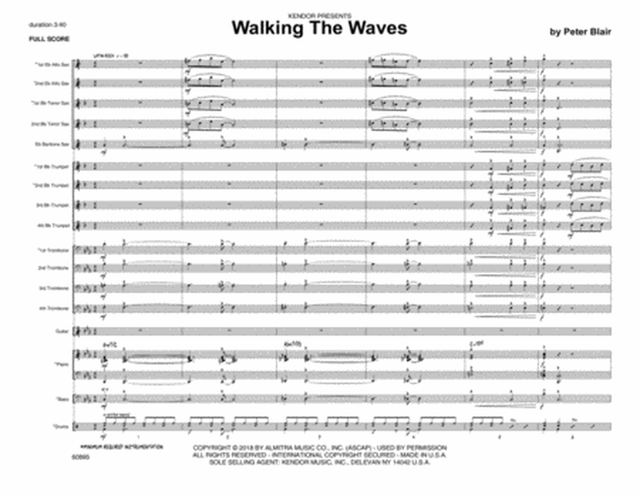 Walking The Waves - Full Score