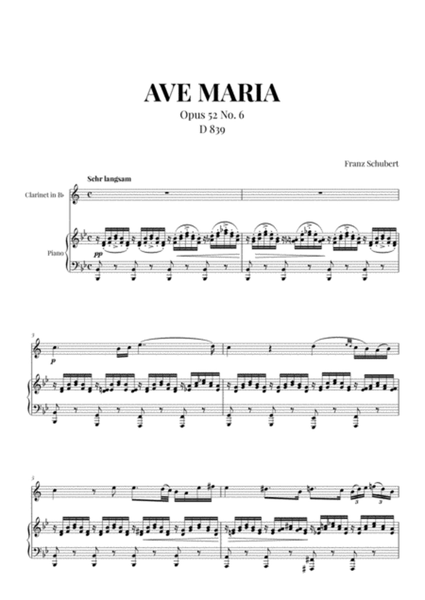 Ave Maria (Schubert) for Clarinet and Piano image number null