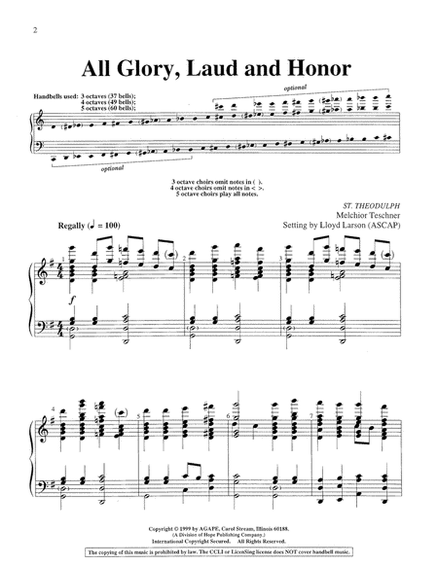 All Glory, Laud and Honor image number null