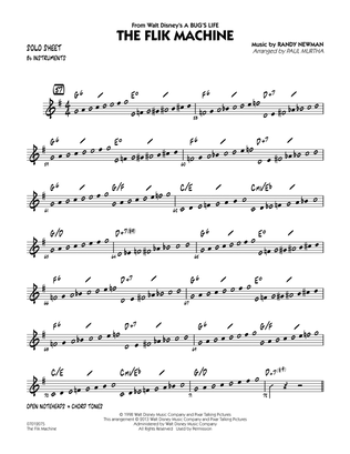 Book cover for The Flik Machine (from A Bug's Life) - Bb Solo Sheet